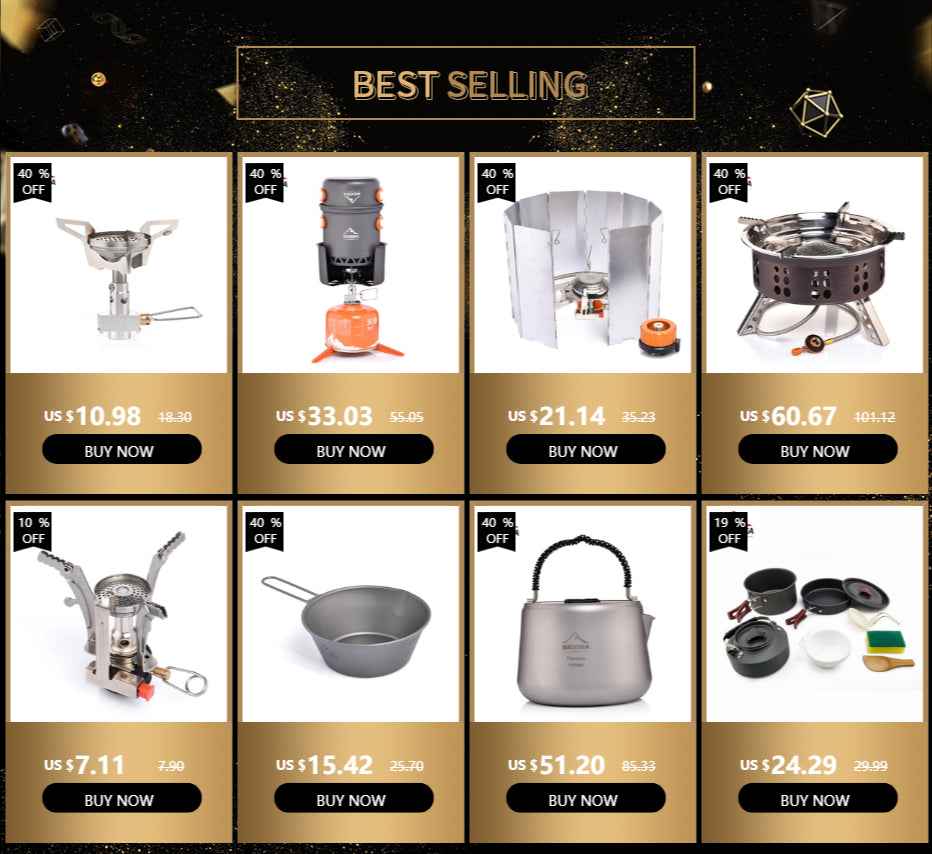 Widesea Camping Gas Stove Outdoor Tourist Burner Strong Fire Heater Tourism Cooker Survival Furnace Supplies Equipment Picnic
