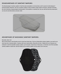 Reusable Menstrual Pads for Monthly Gaskets Women's Panties Washable Sanitary Napkin Female Hygiene Daily Towels Personal Health