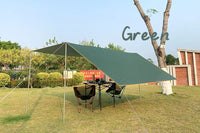 4x4m 4x3m 3x3m Awning Waterproof Tarp Tent Shade Ultralight Garden Canopy Sunshade Outdoor Camping Tourist Beach Sun Shelter