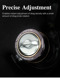 TSURINOYA Jaguar 1000 2000 3000 Long Casting Double Spool Stainless Steel Bearing  Fishing Spinning Bass Reel Saltwater