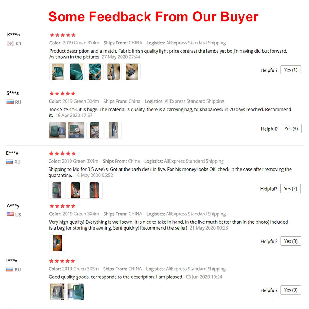 4x4m 4x3m 3x3m Awning Waterproof Tarp Tent Shade Ultralight Garden Canopy Sunshade Outdoor Camping Tourist Beach Sun Shelter