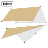 4x4m 4x3m 3x3m Awning Waterproof Tarp Tent Shade Ultralight Garden Canopy Sunshade Outdoor Camping Tourist Beach Sun Shelter