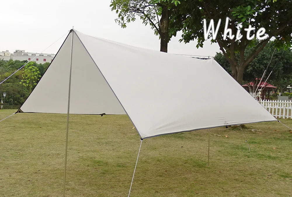 4x4m 4x3m 3x3m Awning Waterproof Tarp Tent Shade Ultralight Garden Canopy Sunshade Outdoor Camping Tourist Beach Sun Shelter