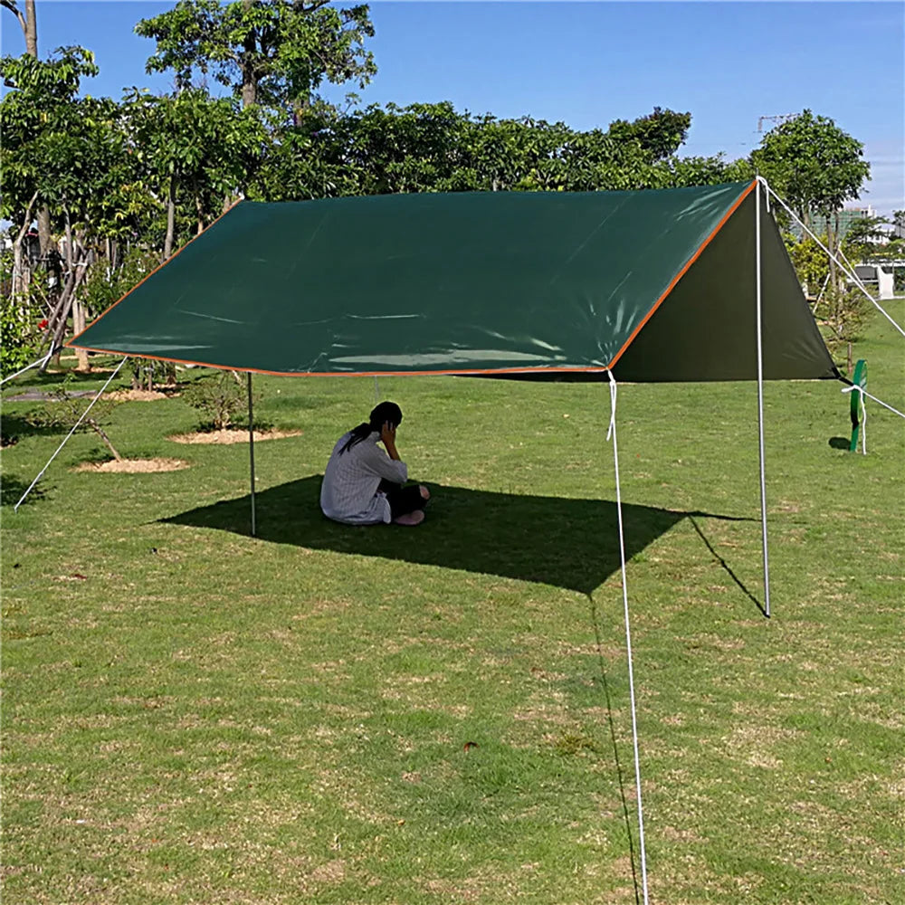 4x4m 4x3m 3x3m Awning Waterproof Tarp Tent Shade Ultralight Garden Canopy Sunshade Outdoor Camping Tourist Beach Sun Shelter