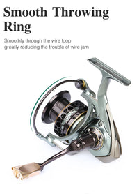 TSURINOYA Jaguar 1000 2000 3000 Long Casting Double Spool Stainless Steel Bearing  Fishing Spinning Bass Reel Saltwater