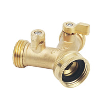 Garden Y Shaped Copper 57-3 Stainless Steel Water Hose Connectors 2 Way Pipe Fitting Smooth Forged Technics OEM Customized