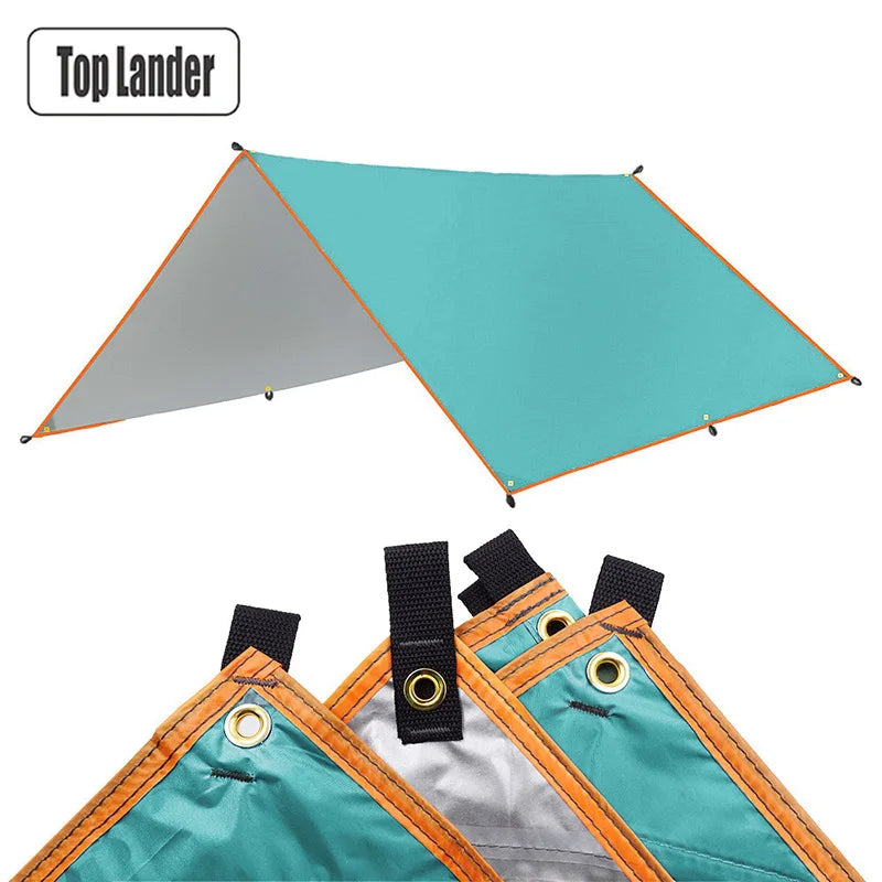 4x4m 4x3m 3x3m Awning Waterproof Tarp Tent Shade Ultralight Garden Canopy Sunshade Outdoor Camping Tourist Beach Sun Shelter