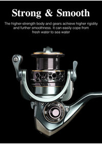 TSURINOYA Jaguar 1000 2000 3000 Long Casting Double Spool Stainless Steel Bearing  Fishing Spinning Bass Reel Saltwater