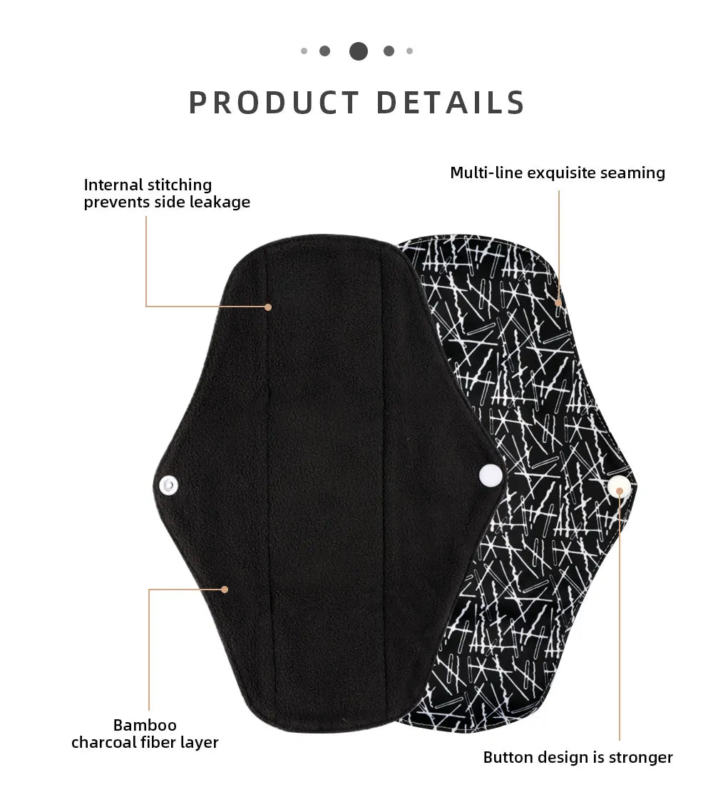 Reusable Menstrual Pads for Monthly Gaskets Women's Panties Washable Sanitary Napkin Female Hygiene Daily Towels Personal Health