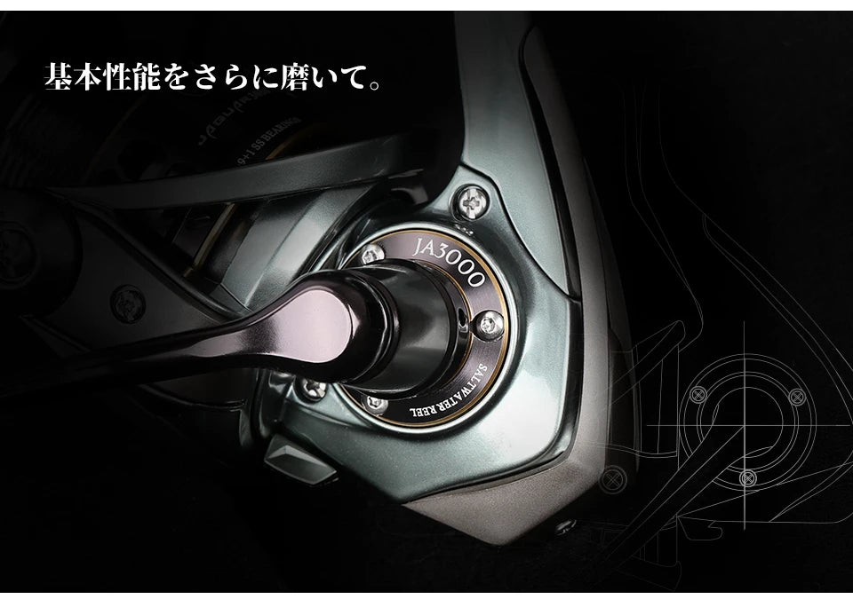 TSURINOYA Jaguar 1000 2000 3000 Long Casting Double Spool Stainless Steel Bearing  Fishing Spinning Bass Reel Saltwater