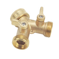 Garden Y Shaped Copper 57-3 Stainless Steel Water Hose Connectors 2 Way Pipe Fitting Smooth Forged Technics OEM Customized