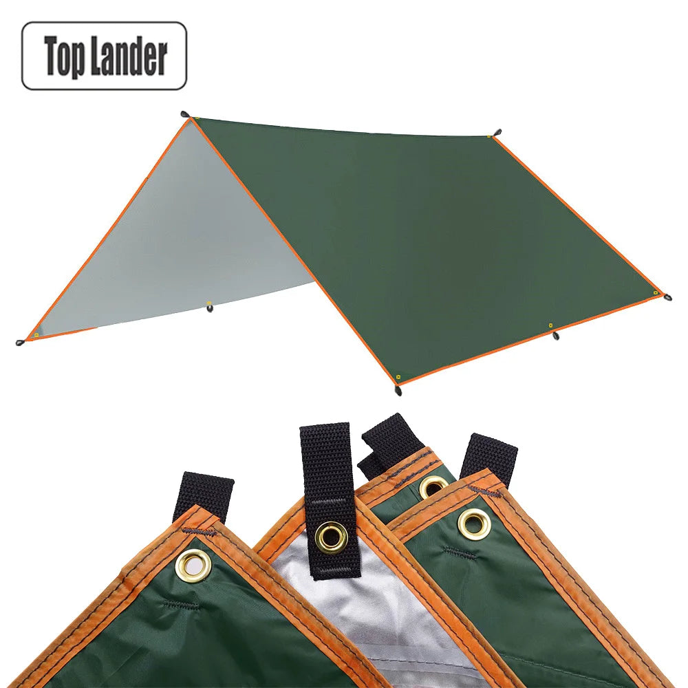 4x4m 4x3m 3x3m Awning Waterproof Tarp Tent Shade Ultralight Garden Canopy Sunshade Outdoor Camping Tourist Beach Sun Shelter
