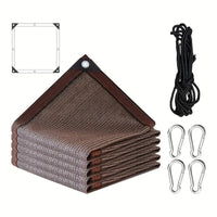 Garden Shade Cloth Durable Mesh Tarp for Plant Cover Greenhouse Chicken Coop Barn Kennel Rectangle Waterproof Brown garden tools