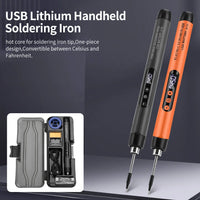 Multifunctional USB Digital Electric Soldering Iron Set Temperature300-450℃ Adjustable Type-C Interface Solder Welding Iron Tool