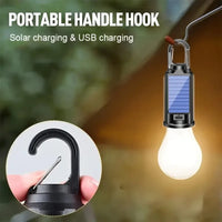 Solar Charging Decorative Light USB Charging Camping Portable Light Home Hanging Hands-free Suitable for Emergency Lighting