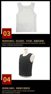 Bulletproof Vest Clothes IIIA Level Ultra-comfortable Lightweight Concealed Hidden Inside Wear Soft Anti-Bullet T Shirt Clothing