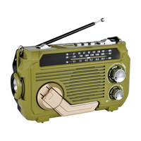 Radio Hand Crank Power Generation Solar Charging Three-Band Bluetooth Card MP3 Multifunction Play Radio - Seeds-or-Survival