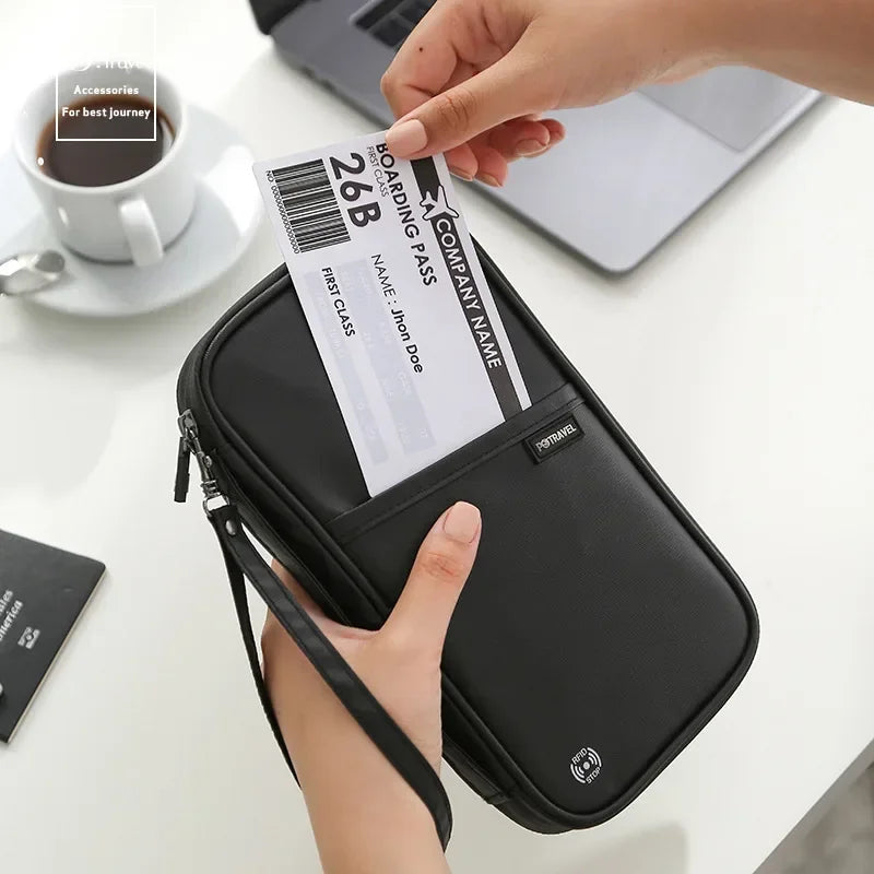 Cardholder Travel Wallet for Family Passport Holder Waterproof Document Case Organizer Travel Accessories Cover Document Bag