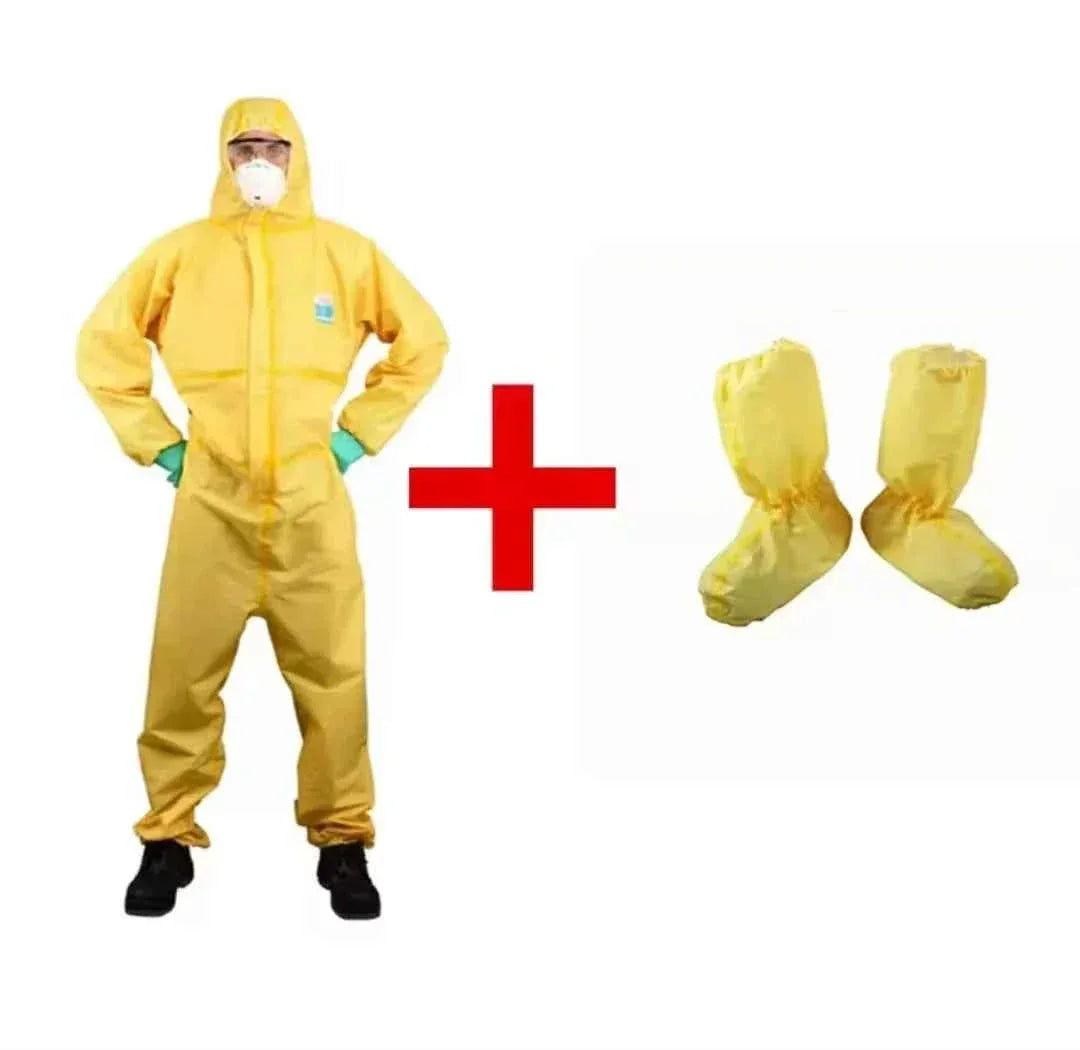 Hazardous Chemicals Liquid Proof Sulfuric Acid And Alkali Resistant Work Suit Coverall.