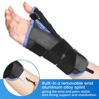 VELPEAU Wrist Brace for Arthritis Pain and Sprain Stable and Breathable Wrist Splint with Thumb Support for Men and Women