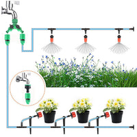 Y-type Shunt Valve Garden Irrigation System Water Splitter 2 Way Y Shape Quick Connector Water Tap Adapter Water Controller