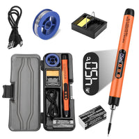 Multifunctional USB Digital Electric Soldering Iron Set Temperature300-450℃ Adjustable Type-C Interface Solder Welding Iron Tool