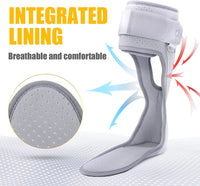 AFO Brace Drop Foot Support Splint -Medical Drop Foot Postural Correction Brace-For Fracture, Sprains,Foot Varus Orthosis Brace