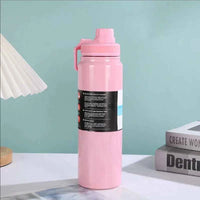 Hydration Flask with  Lid - Stainless Steel, Double Walled & Vacuum Insulated Water Bottle - Camping & Hiking - Leak Proof & BPA