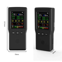 9 In 1 Air Quality Detector PM2.5 PM10 HCHO TVOC CO CO2 AQI Temperature Humidity Multifunctional LCD Digital Air Quality Monitor