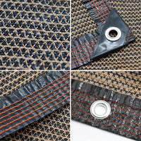 Garden Shade Cloth Durable Mesh Tarp for Plant Cover Greenhouse Chicken Coop Barn Kennel Rectangle Waterproof Brown garden tools