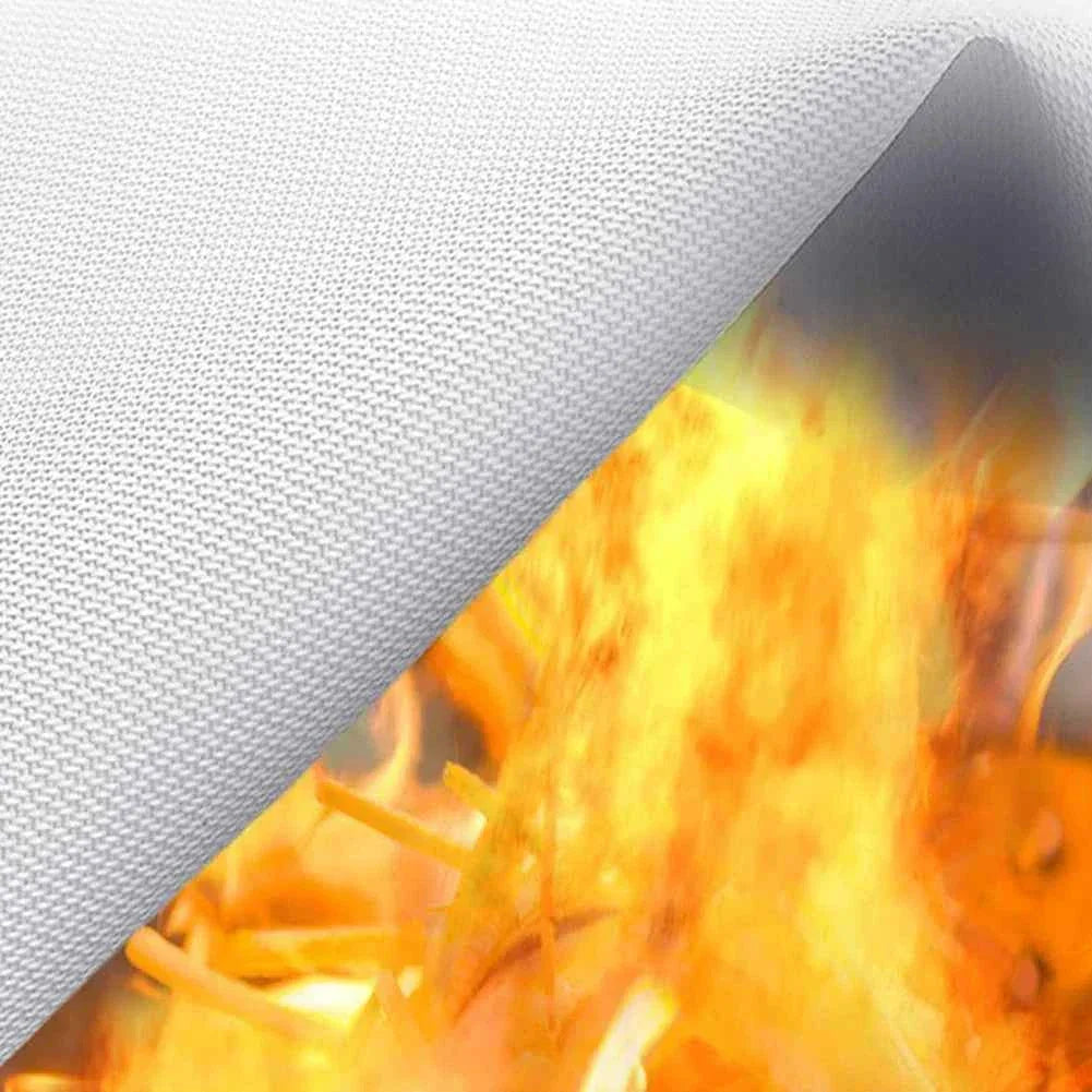 Fire Flame Retardant Emergency Blanket Survival Shelter Safety Cover Fire Extinguisher Reusable Fireproof Mat