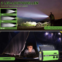 Woopker Emergency Radio 20000mAh XSY-350 FM Radio AM/WB/NOAA Weather Dual USB Rechargeable Solar SOS Alarm Power Bank Flashlight