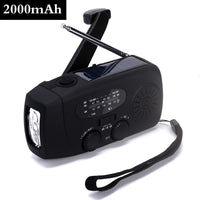 Woopker Emergency Radio 20000mAh XSY-350 FM Radio AM/WB/NOAA Weather Dual USB Rechargeable Solar SOS Alarm Power Bank Flashlight