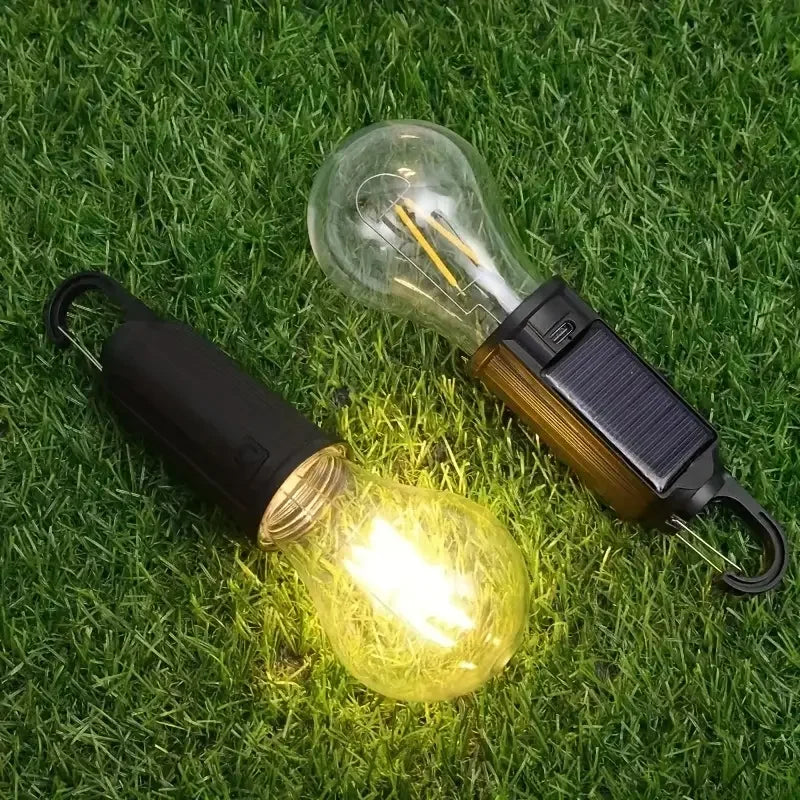 Solar Charging Decorative Light USB Charging Camping Portable Light Home Hanging Hands-free Suitable for Emergency Lighting