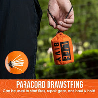 Emergency survival Sleeping bag Warm Bivy - Used as emergency Bivy bag, survival sleeping bag, Mylar emergency blanket
