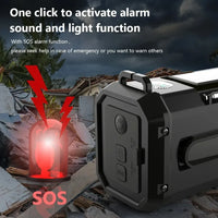 Woopker Emergency Radio 20000mAh XSY-350 FM Radio AM/WB/NOAA Weather Dual USB Rechargeable Solar SOS Alarm Power Bank Flashlight