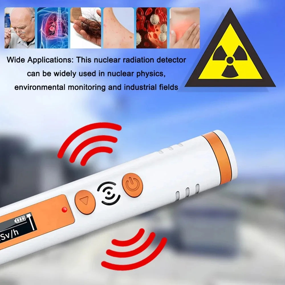 HFS-P3 Geiger Counter Nuclear Radiation Detector X-ray γ-ray β-ray Detector Marble Radioactivity Tester Personal Dosimeter