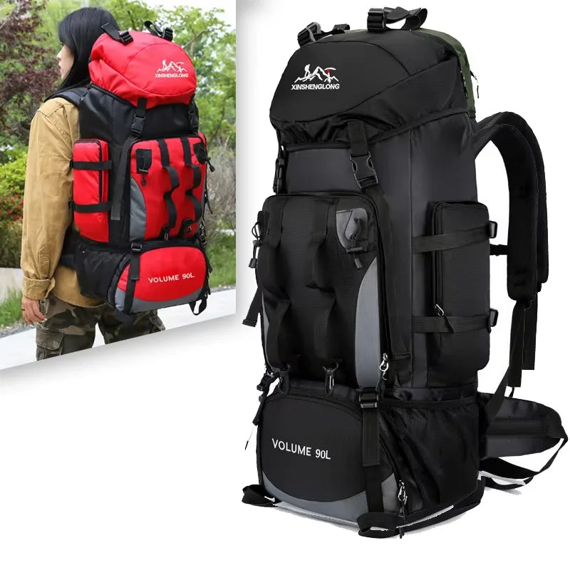 90L Waterproof Hiking Backpack Camping Rucksack Large Capacity Travel Outdoor Sports Bag for Trekking Camping Equipment - Seeds-or-Survival