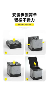 Portable Camping Foldable Toilet Collapsible Portable Potty for Camping Road Trips Emergency Car Use