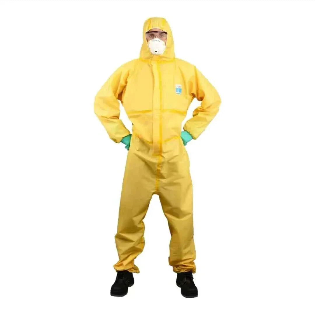 Hazardous Chemicals Liquid Proof Sulfuric Acid And Alkali Resistant Work Suit Coverall.