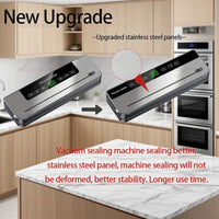 Electric Vacuum Sealer Built-In Cutter Knife Dry/Wet Food Sealed Packaging Kitchen Food Preservation Vacuum Packaging Machine