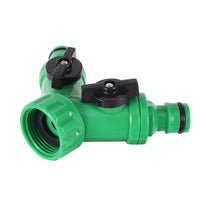Y-type Shunt Valve Garden Irrigation System Water Splitter 2 Way Y Shape Quick Connector Water Tap Adapter Water Controller