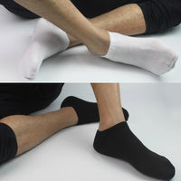 6 Pairs Breathable Men's Socks Short Ankle Elastic Solid Color Mesh High Quality Business Unisex Sokken Plus Size EU38-47
