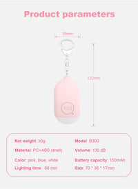 Kids Elderly Women Emergency SOS Personal Alarm Self Defense Keychain- Panic Button Or Pull Pin Alert Device 130 DB Loud Safety