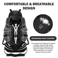 90L Waterproof Hiking Backpack Camping Rucksack Large Capacity Travel Outdoor Sports Bag for Trekking Camping Equipment - Seeds-or-Survival