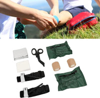 Comprehensive first aid trauma kit with first aid bandage, durable tourniquet, triangle bandage, disinfectant pad, scissors - Seeds-or-Survival
