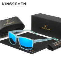 KINGSEVEN Mirror Lens Sunglasses Men Women Driving UV400 Polariz Glasses Matte Frame Male Female Fishing Causal Outdoor Eyewear - Seeds-or-Survival