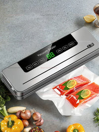 Electric Vacuum Sealer Built-In Cutter Knife Dry/Wet Food Sealed Packaging Kitchen Food Preservation Vacuum Packaging Machine