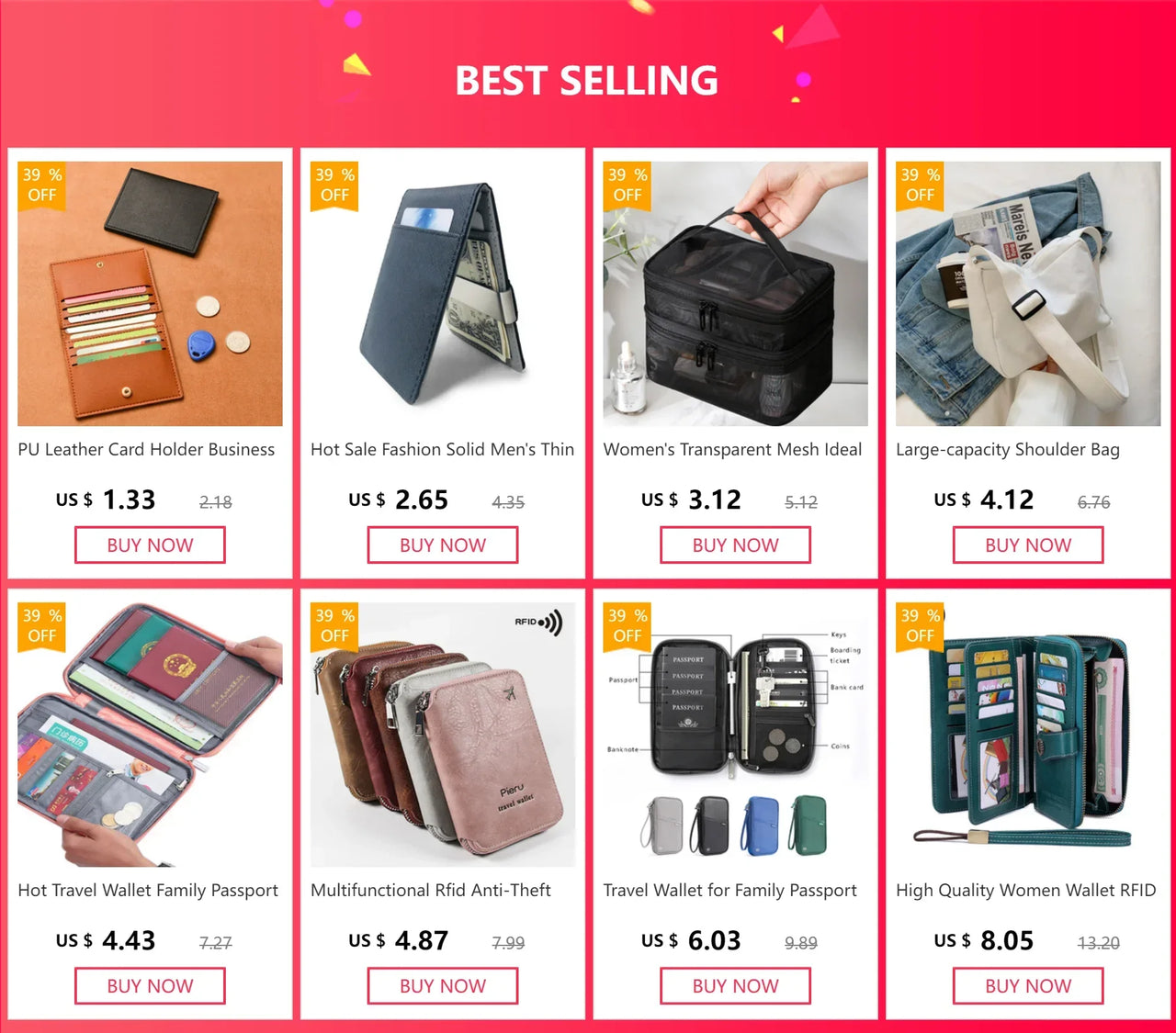 Cardholder Travel Wallet for Family Passport Holder Waterproof Document Case Organizer Travel Accessories Cover Document Bag
