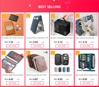 Cardholder Travel Wallet for Family Passport Holder Waterproof Document Case Organizer Travel Accessories Cover Document Bag